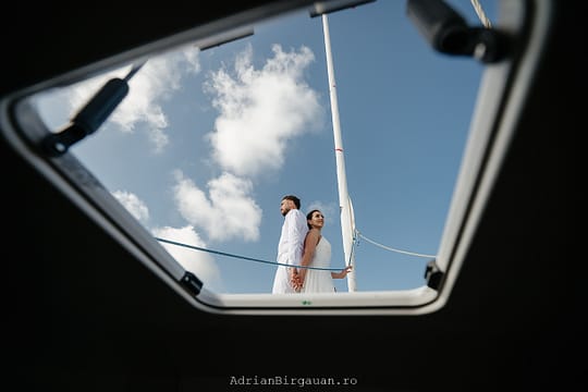 Cununie civilă la bordul unui velier 